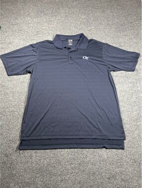 Adidas Climalite Navy Blue GT Polo Shirt Size Large